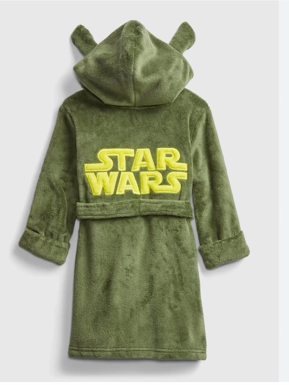 GAP x Disney Star Wars Yoda Green Plush Kids Robe Sz 3T Toddler Boy / Girl